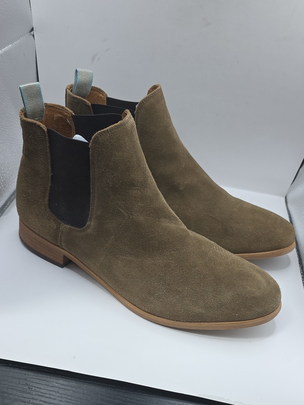 Shoe the Bear Copenhagen Chelsea Boots Mens Size 46 Brown Suede Is 12